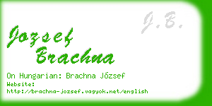 jozsef brachna business card